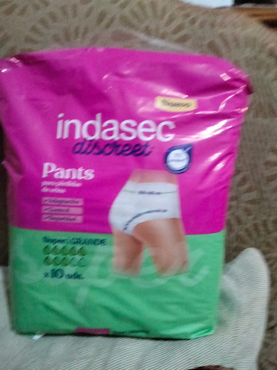 Customer photo review of Fralda Cueca Indasec Pants