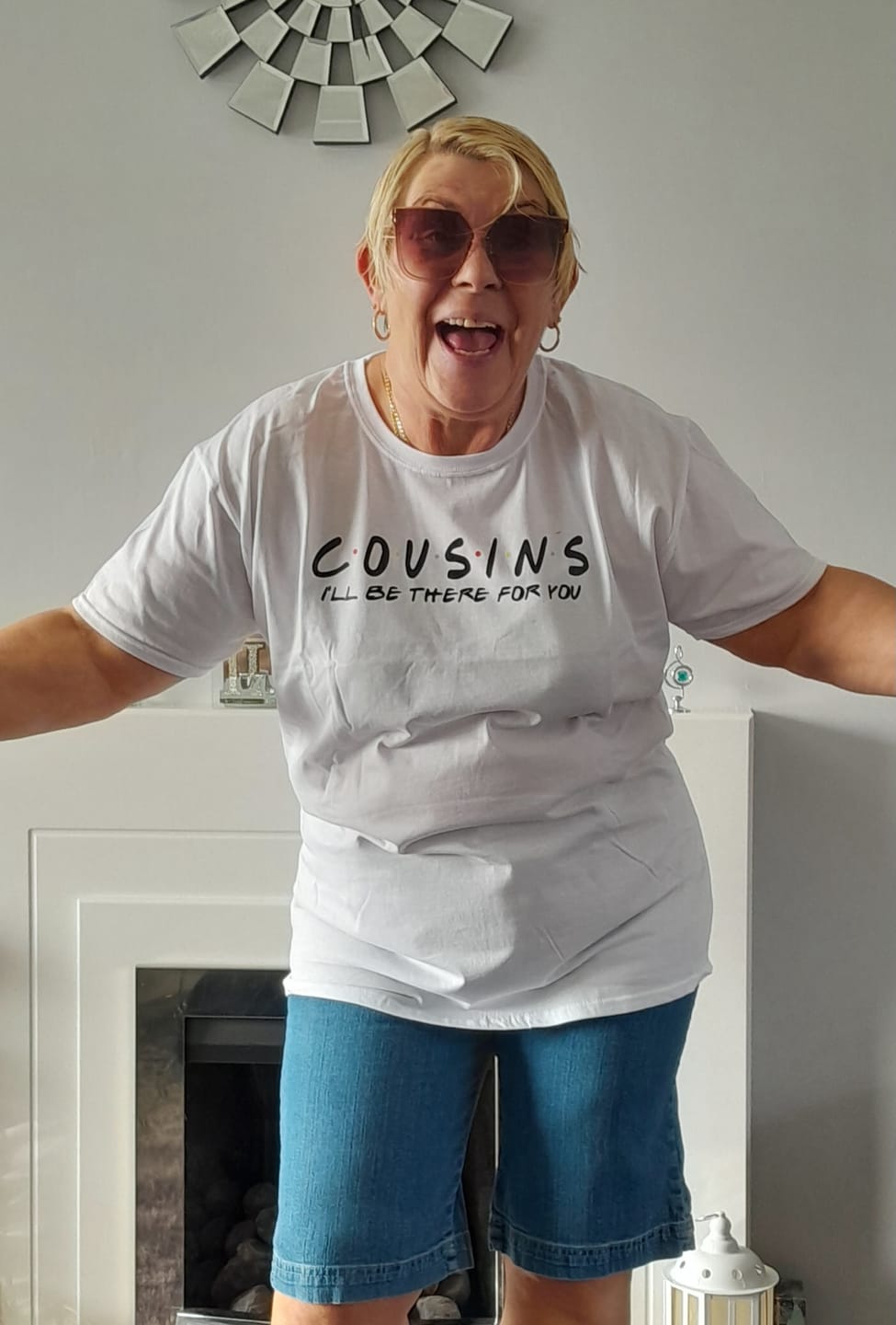 Customer photo review of Cousin Friends Style T-shirts