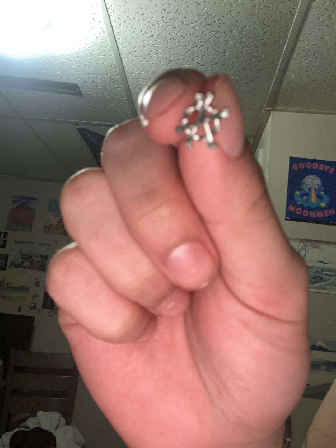 Customer photo review of ANARCHY BONE EARRING