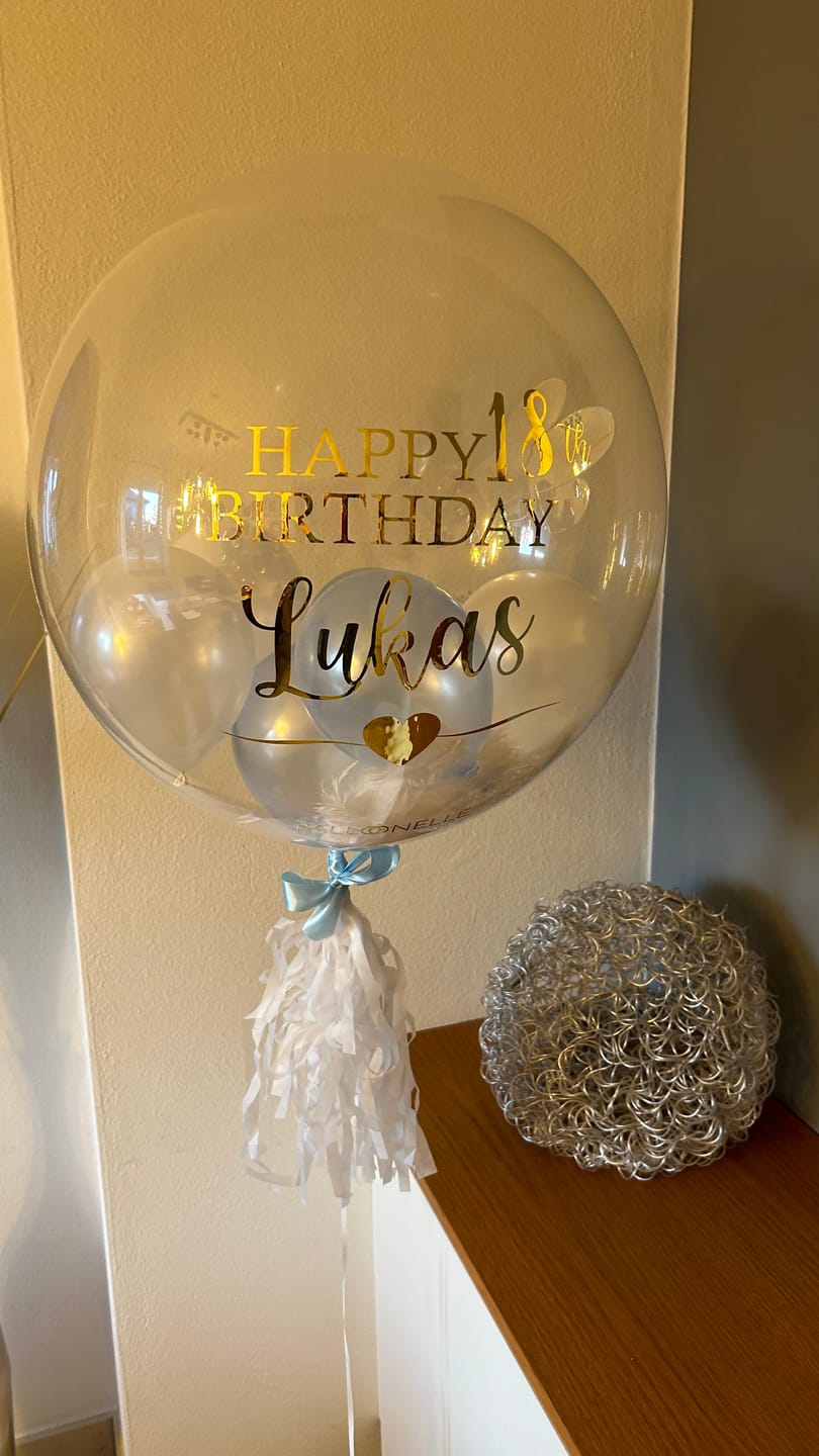 Customer photo review of Happy 18th Birthday Designer Ballon
