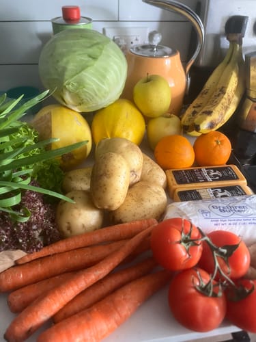 Customer photo review of "Plum" (Medium), Fruit & Veggie Mix