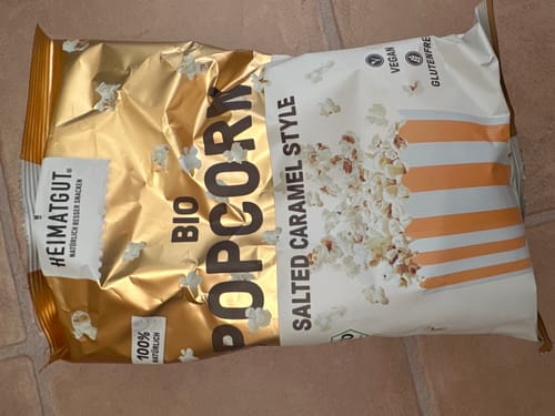 Customer photo review of Bio Popcorn Salted Caramel Style