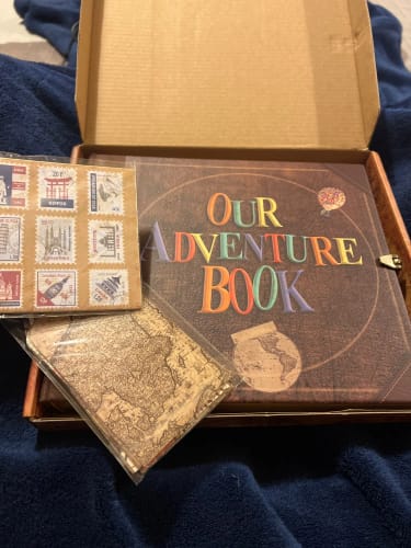 Customer photo review of Our Adventure Book - Hardcover Memory Book