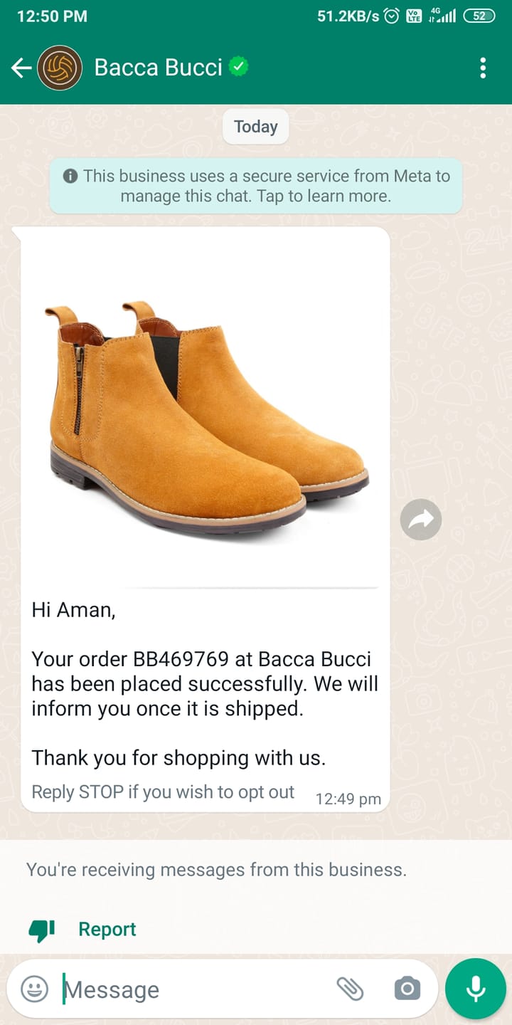 Customer photo review of Bacca Bucci Brewster