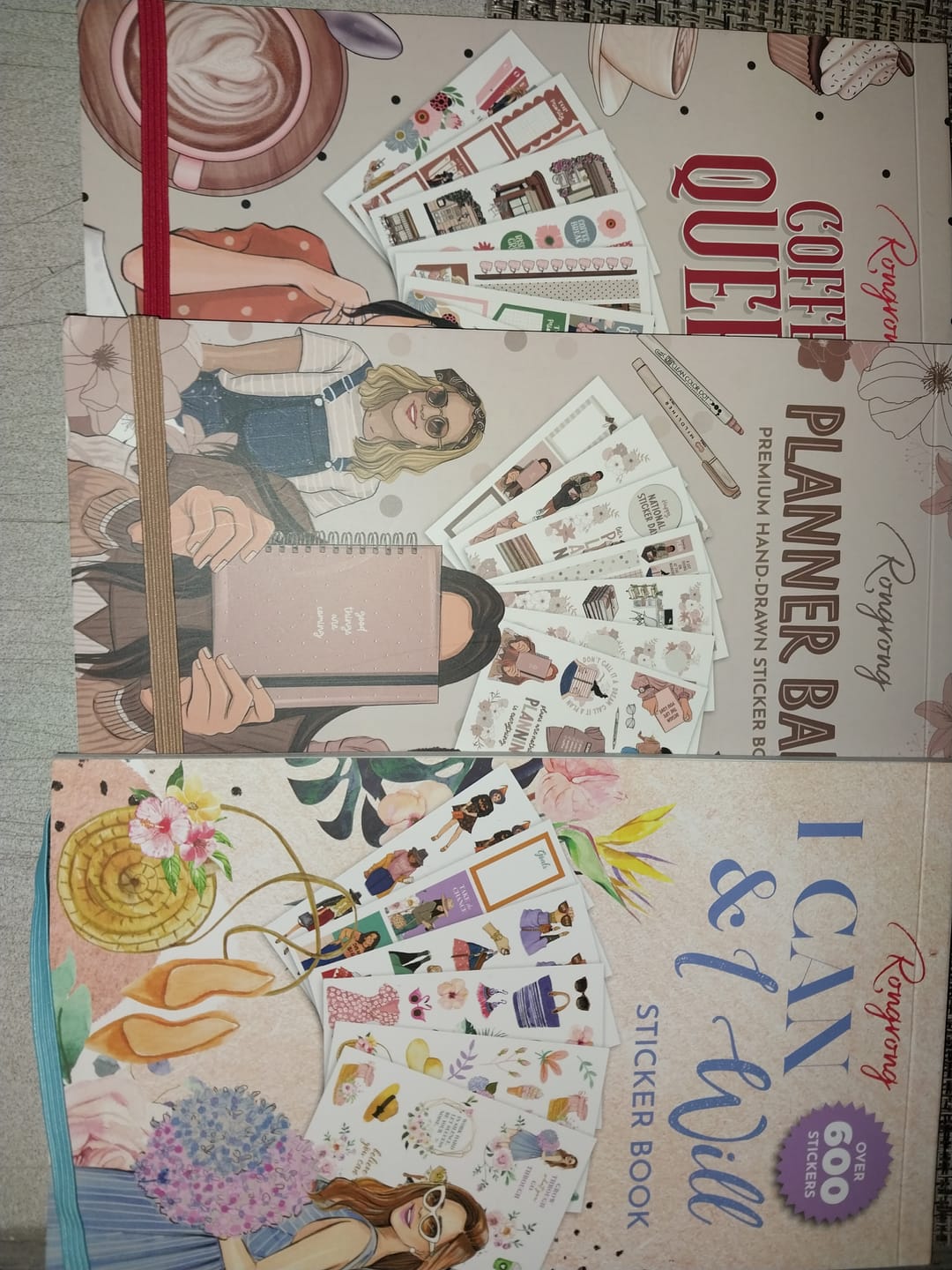 Customer photo review of Coffee Queen Planner Sticker Book