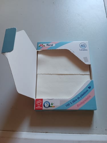 Customer photo review of Eco-Tiras de Detergente 40 lavados Natulim