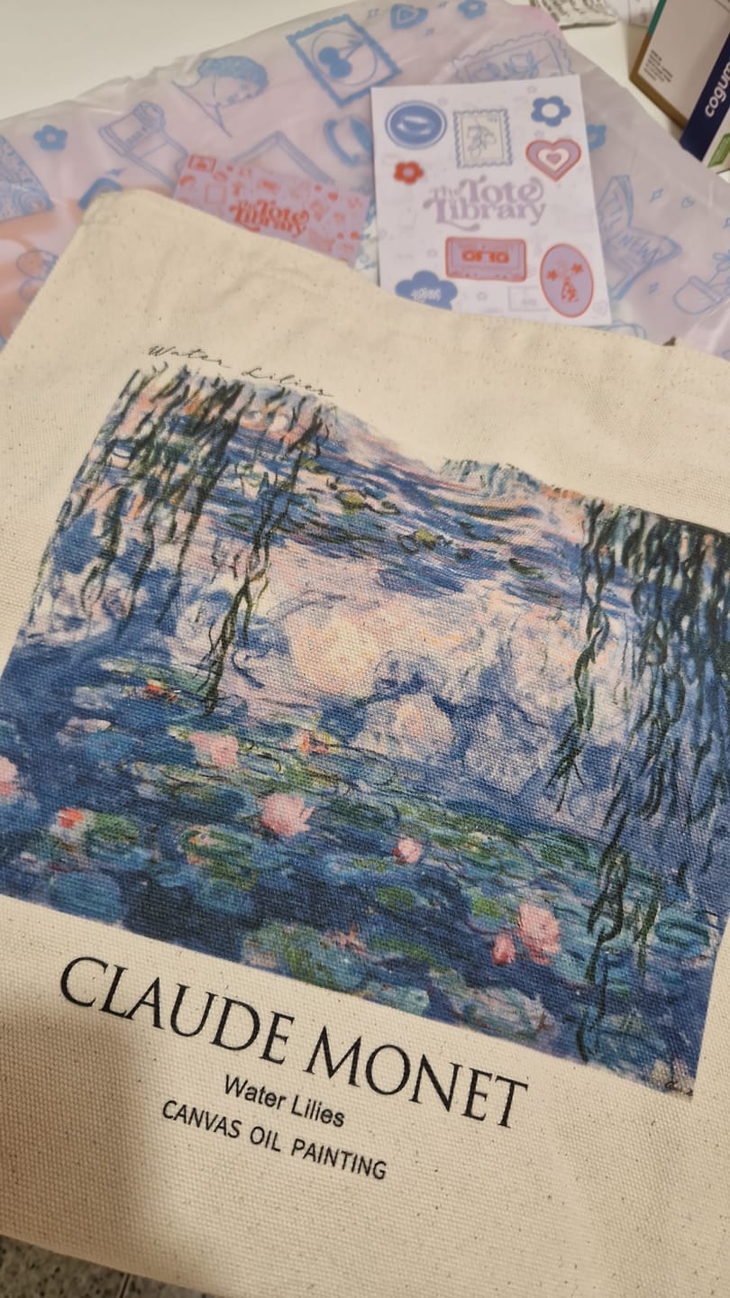 Customer photo review of Claude Monet "Water Lilies" - Tote Bag