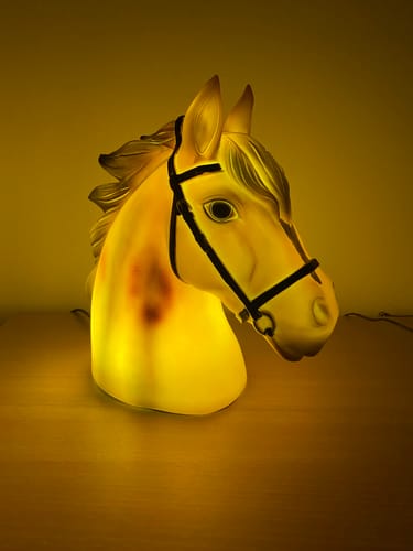 Customer photo review of Horse Table Lamp Night Light