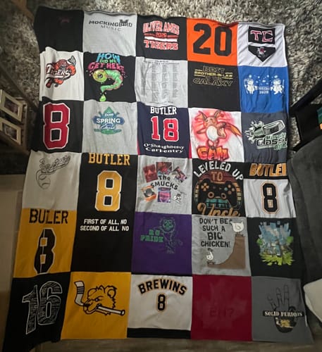 Customer photo review of Classic T-Shirt Blanket