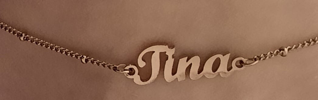 Customer photo review of Fußkettchen mit personalisierbarem Namen