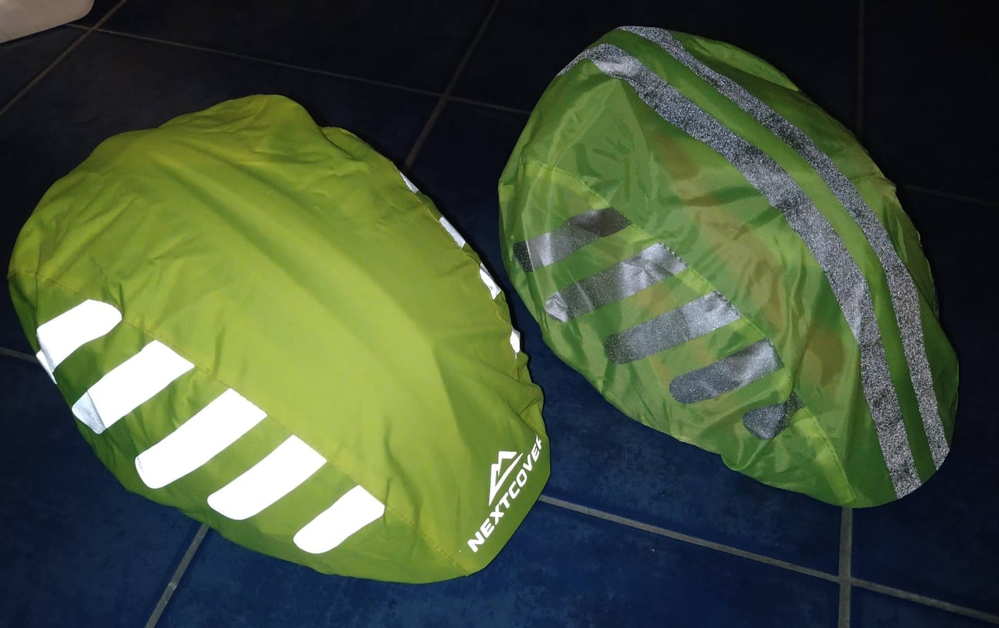 Customer photo review of Fahrradhelm Regenschutz - wasserdicht & reflektierend