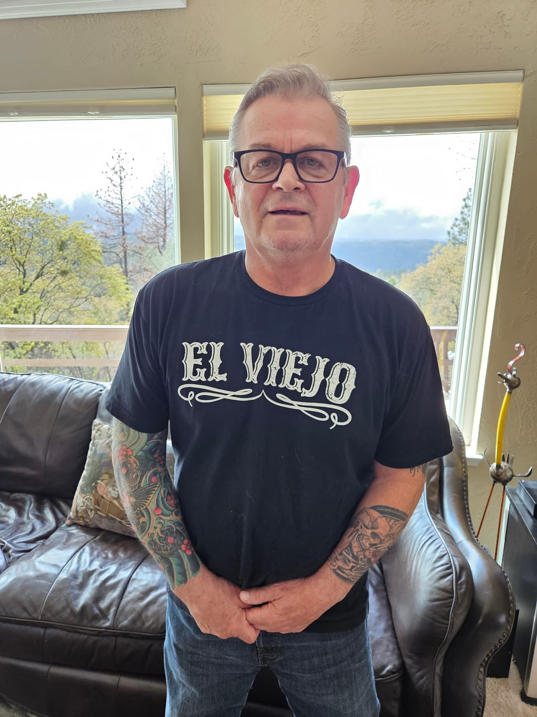Customer photo review of The Original El Viejo Old School Tee