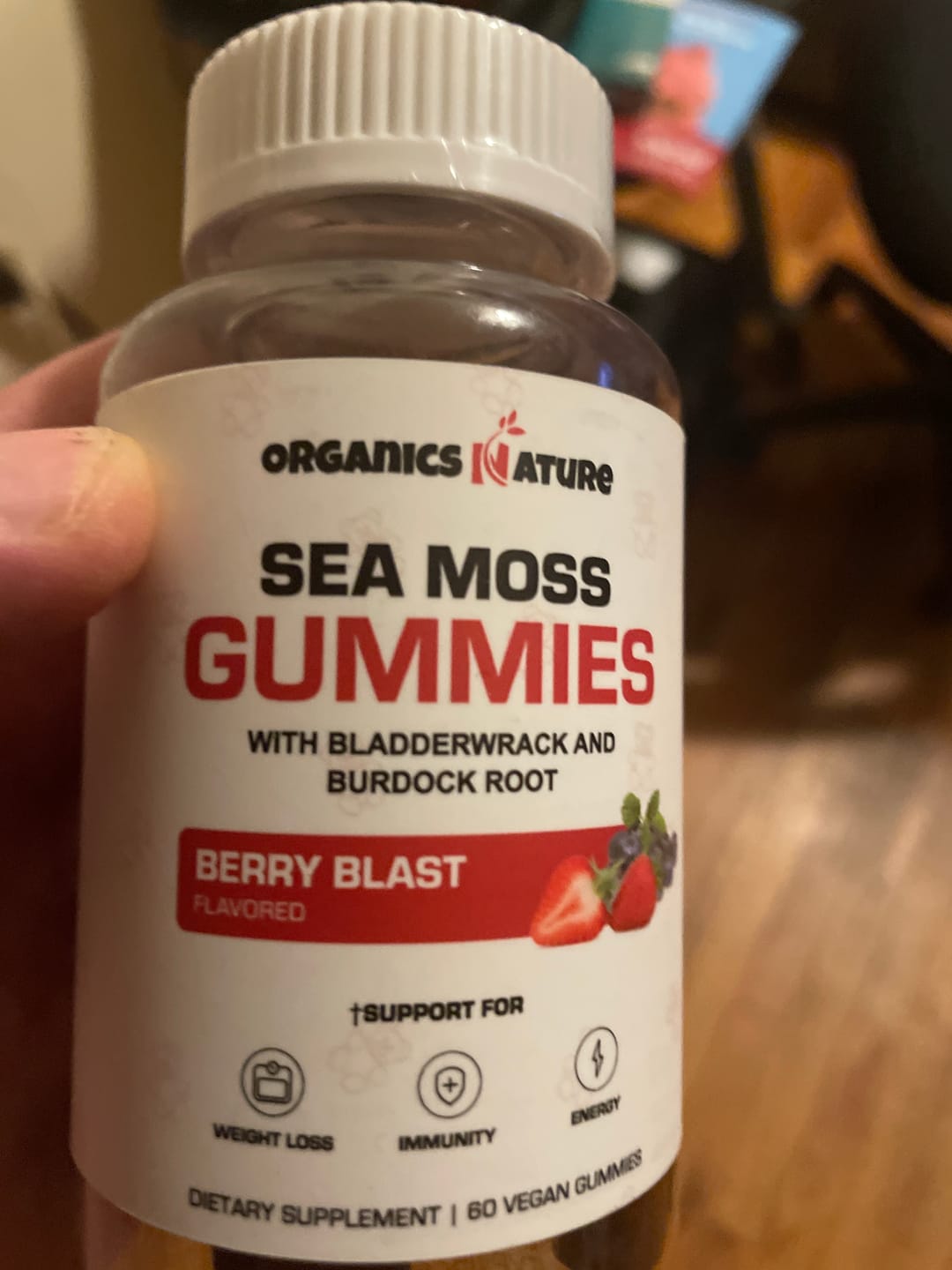 Customer photo review of Irish Sea Moss Gummies With Bladderwrack & Burdock