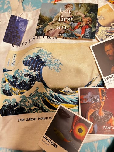 Customer photo review of The Great Wave off Kanagawa Omuz Çantası