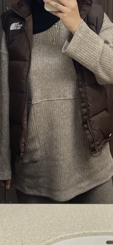 Customer photo review of CA - Knit Relaxed Fit Hoodie - Pecan M