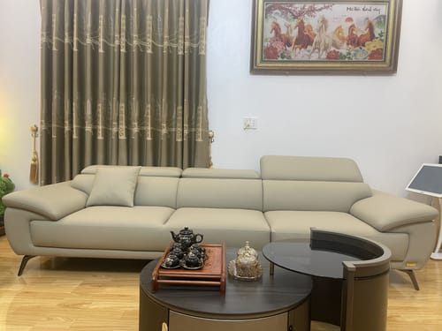 Customer photo review of HOLLY - Bàn trà đôi và kệ tivi đồng bộ