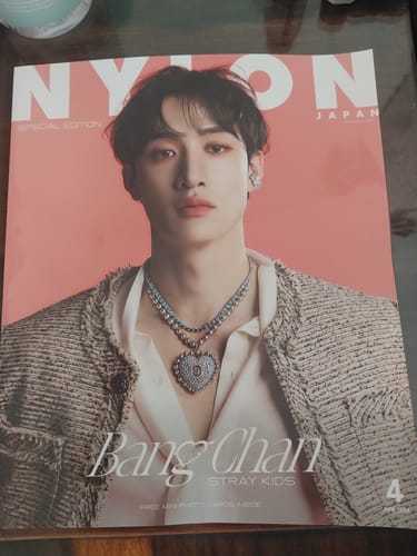 Customer photo review of Stray Kids BANG CHAN - NYLON Japan Magazine April 2024