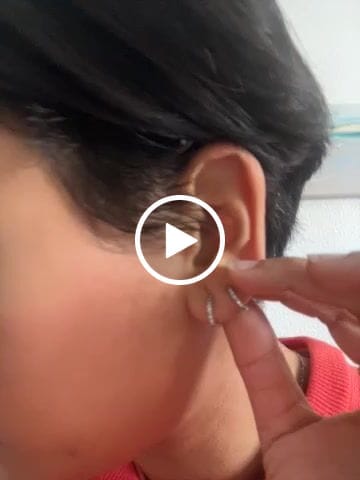 Customer video review of Pendientes Triple Aros