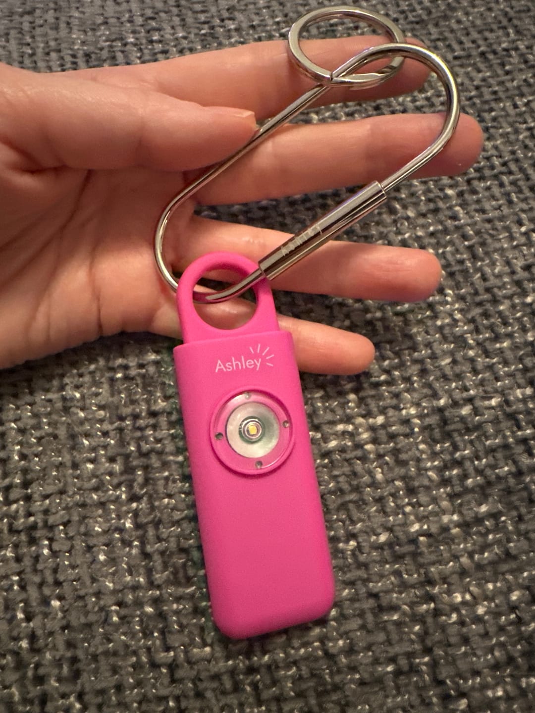 Customer photo review of The Ashley Personal Safety Alarm