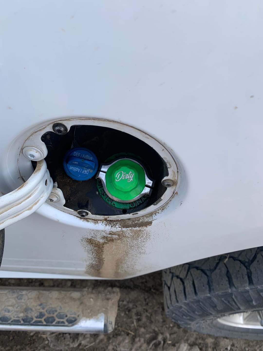 Customer photo review of 2013-2018 RAM Billet Fuel Filler Cap Fix Kit (A036/A049)