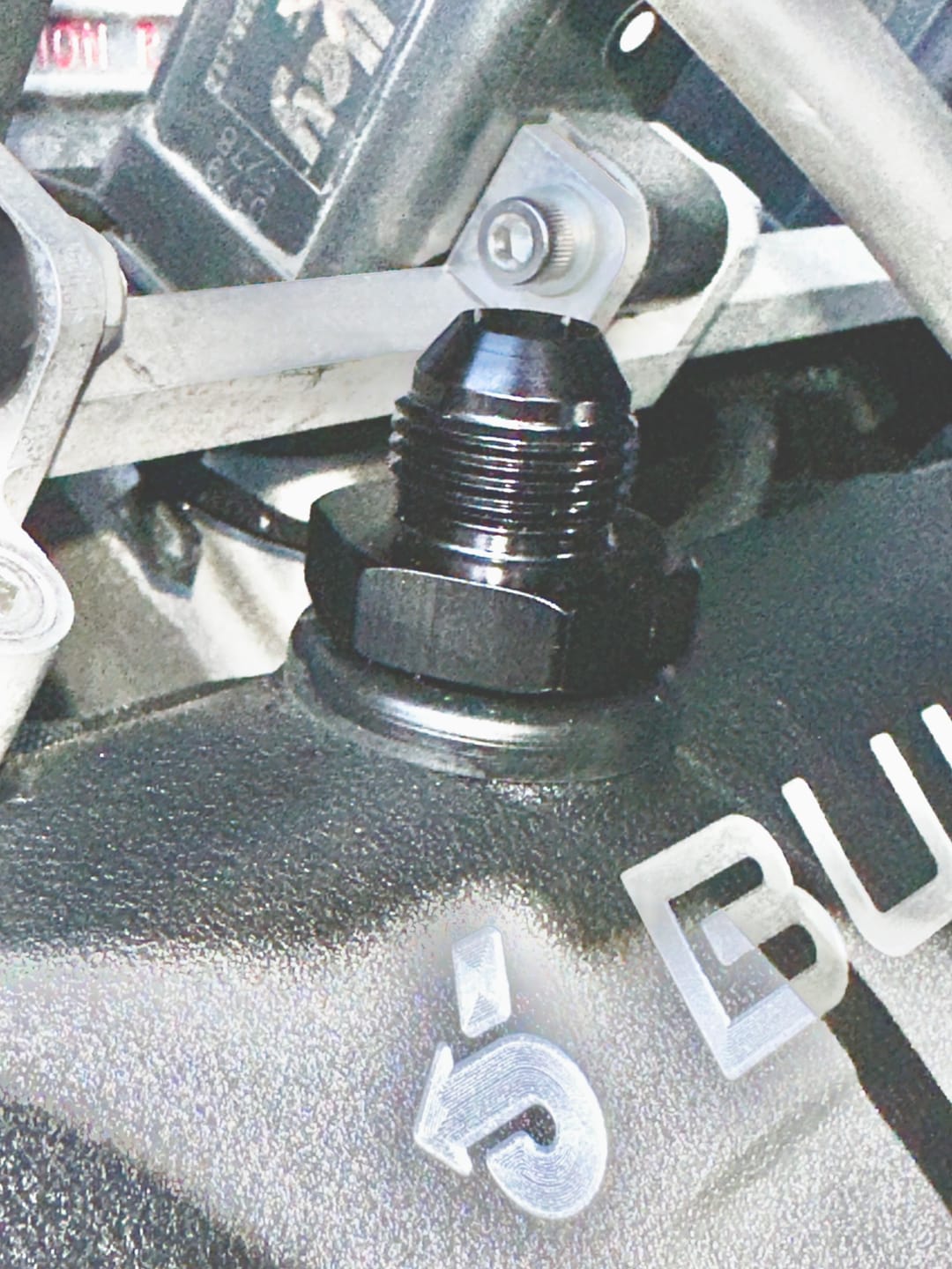 Customer photo review of SBC 10AN Valve Cover Adapter Fittings for Push-In Grommet (Pair) 34-00031