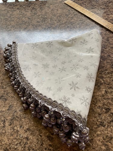 Customer photo review of VINTO 2.5" Gray Beaded Tassel Fringe Trim / By the yard