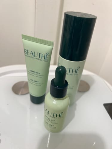 Customer photo review of Gamme Complète : Crème + Gel + Sérum