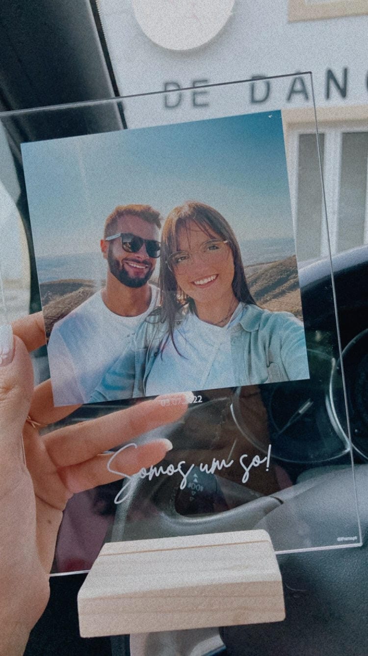 Customer photo review of Lâmpada Frase & Fotografia Personalizável