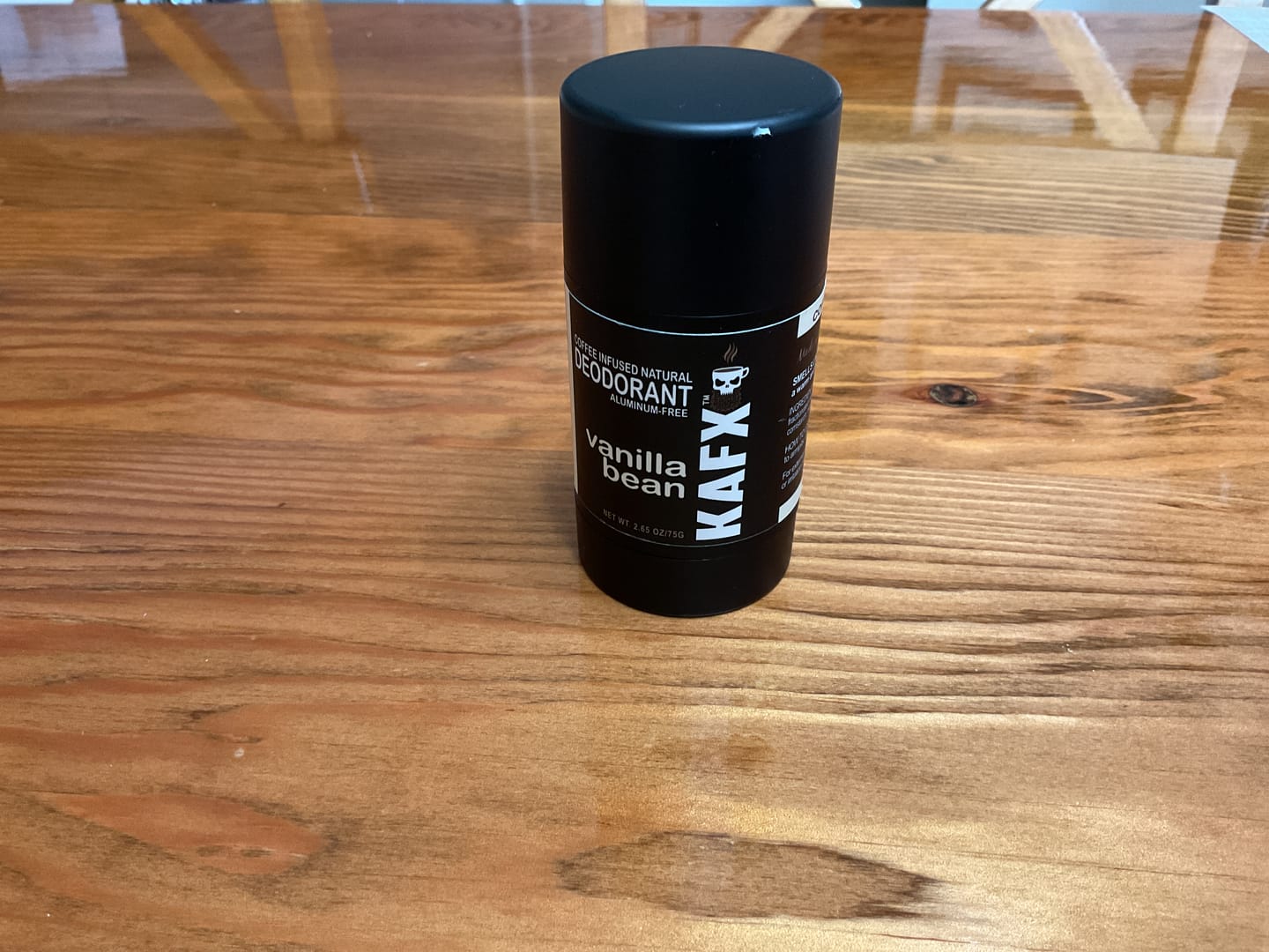 Customer photo review of Vanilla Bean -  KAFX Body Natural Coffee Infused Deodorant