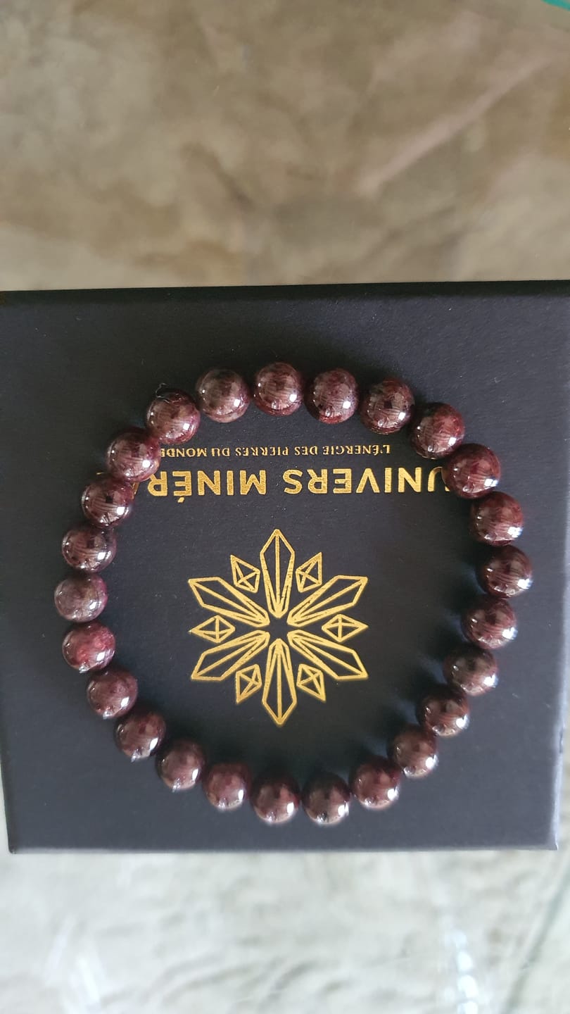 Customer photo review of Bracelet Grenat