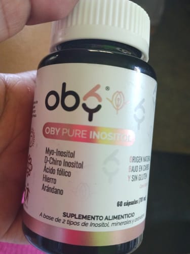 Customer photo review of OBY Pure Inositol | Myo Inositol y D-Chiro Inositol, Ácido Fólico, Hierro y Extracto Arándano