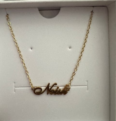 Customer photo review of Personalized Name Anklet/ Bracelet
