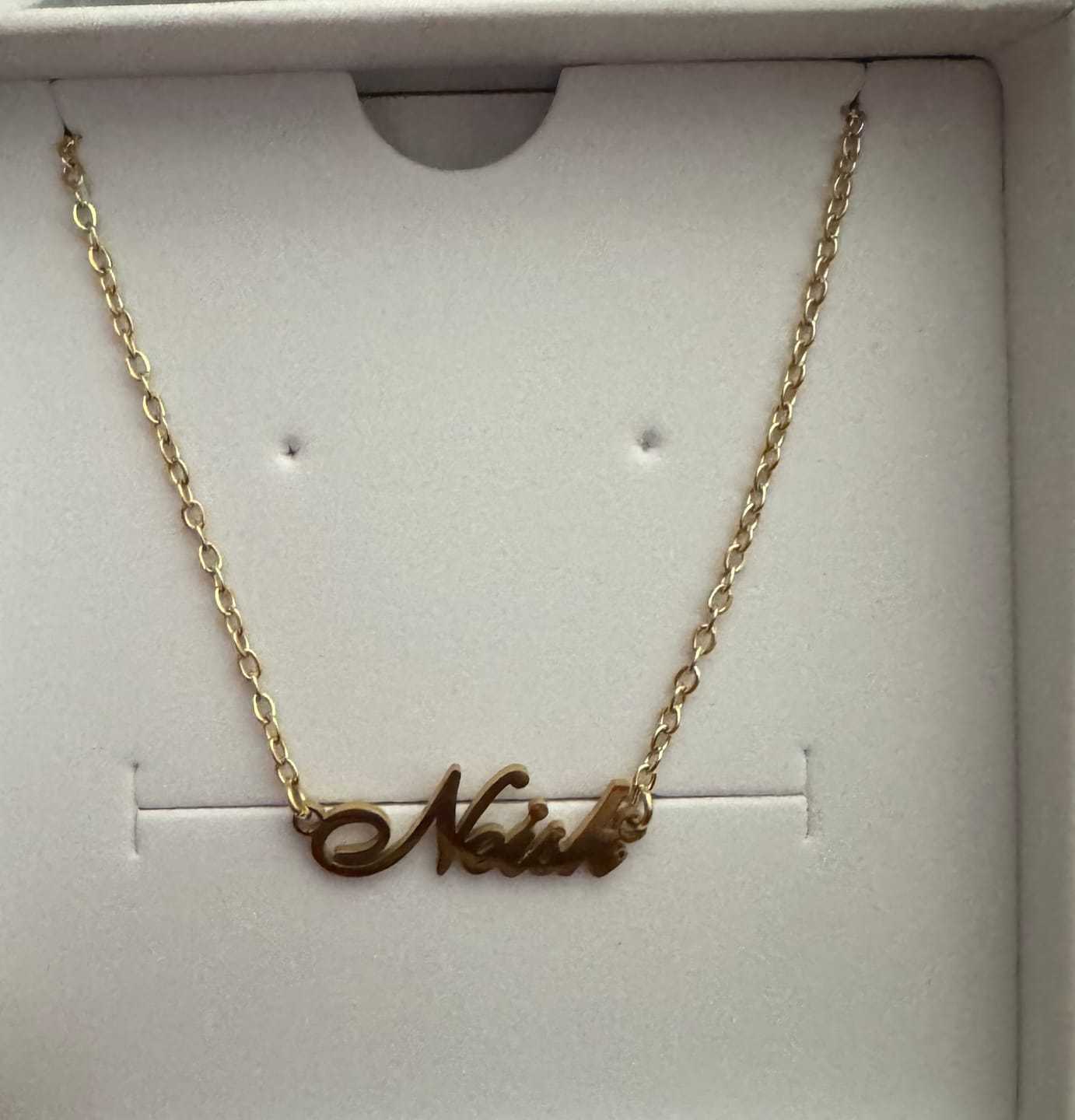 Customer photo review of Personalized Name Anklet/ Bracelet
