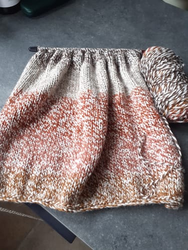 Customer photo review of Hayfield 8250 Ladies Sweater in Spirit Chunky (PDF)