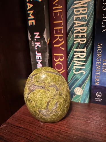 Customer photo review of Mini Pistachio Opal Freeforms