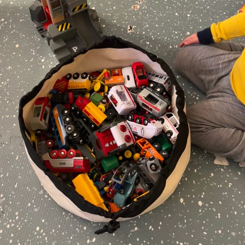 Customer photo review of MINI Toy Bag - Canvas/Black