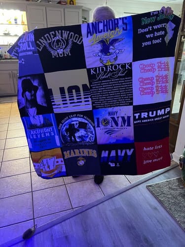 T-shirt quilt from lindenwood university by Mary from TN