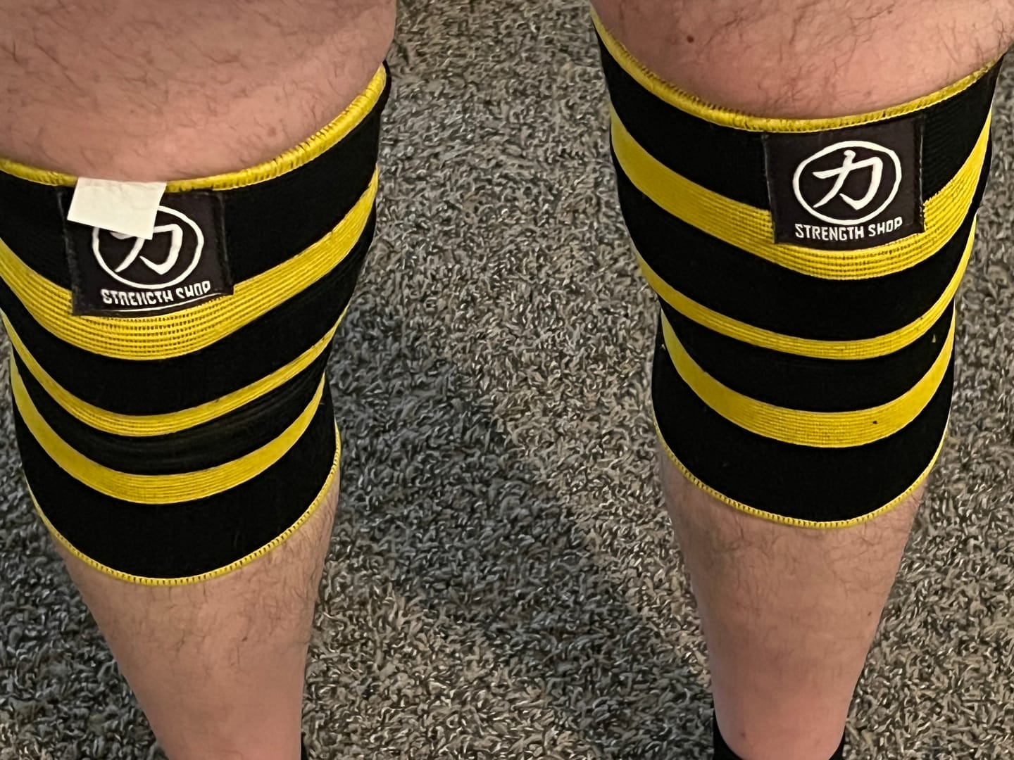 Customer photo review of Strength Shop Thor Knee Sleeves - Double Ply