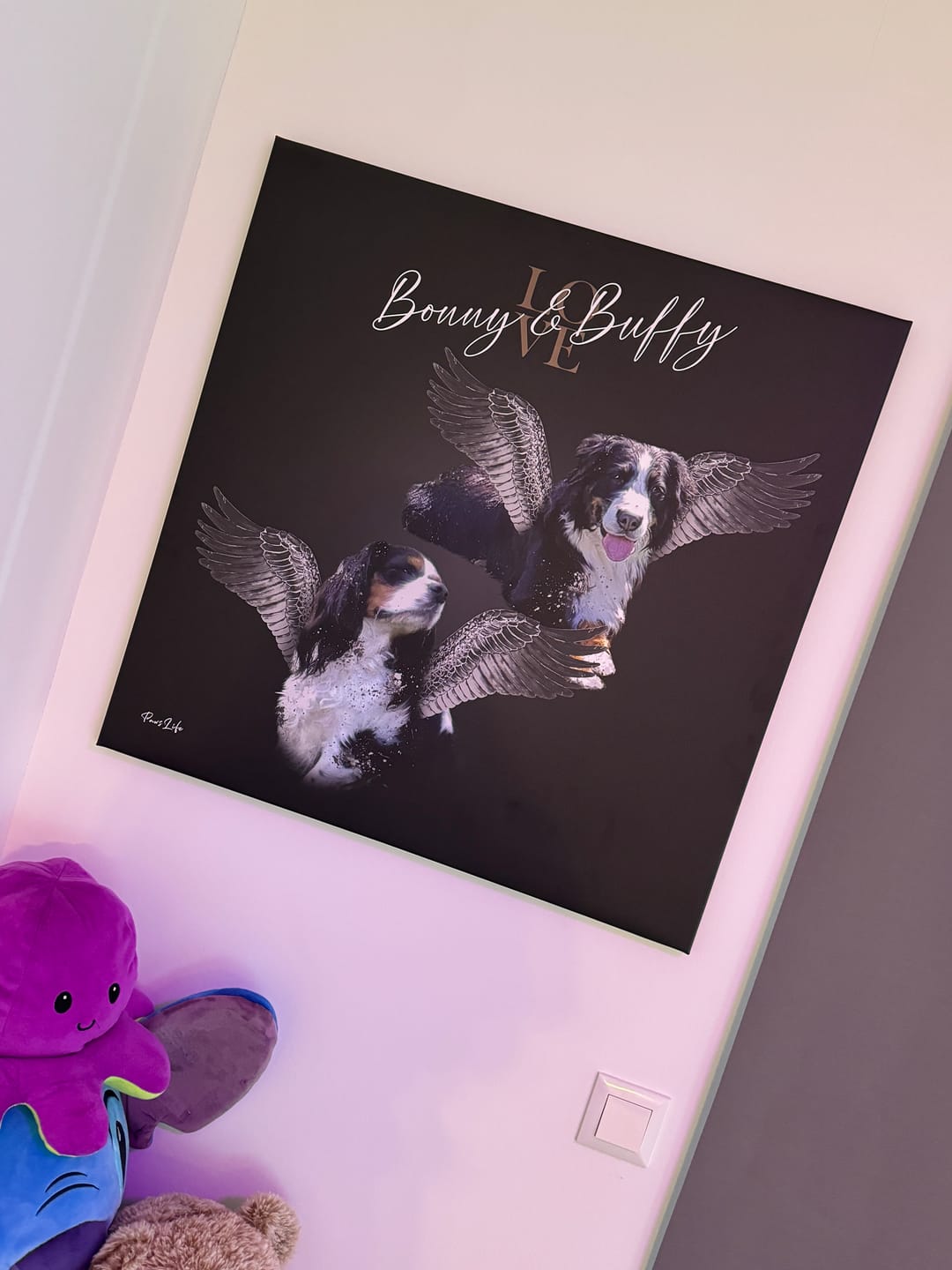 Customer photo review of Personalisiertes Portrait - Silberner Engel Stil