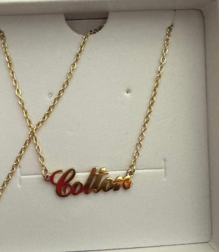 Customer photo review of Personalized Name Necklace