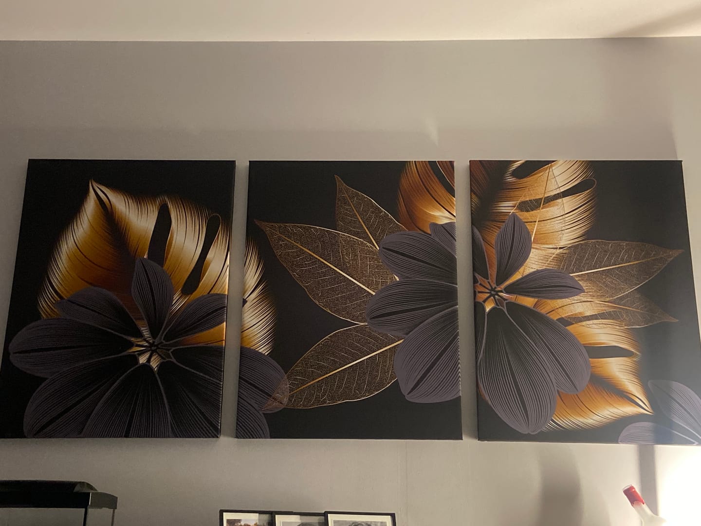Customer photo review of Toile - Black Flowers