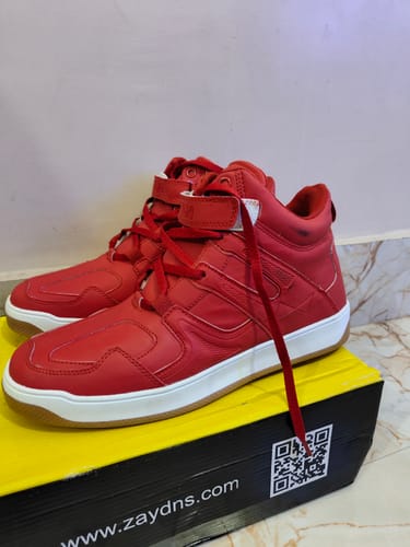 Customer photo review of TRIPPIN White Men's High Top sneaker