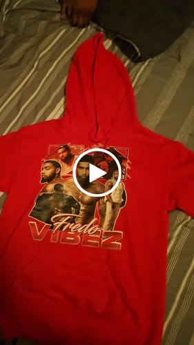 Customer video review of Fredo Vibez Hoodie (Red)