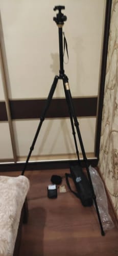 Customer photo review of 49cm - 159cm Compact Aerospace Alloy Audition Tripod & Monopod - 1.5kg Dual Level + Travel Bag