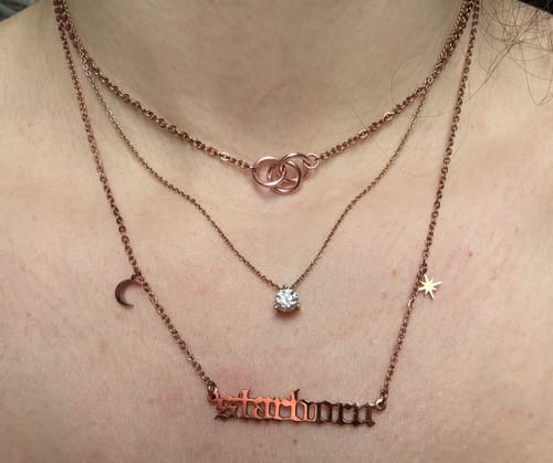Customer photo review of Starborn necklace