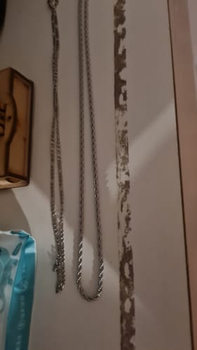 Reseña con foto de un cliente sobre Cadena Rope 3mm