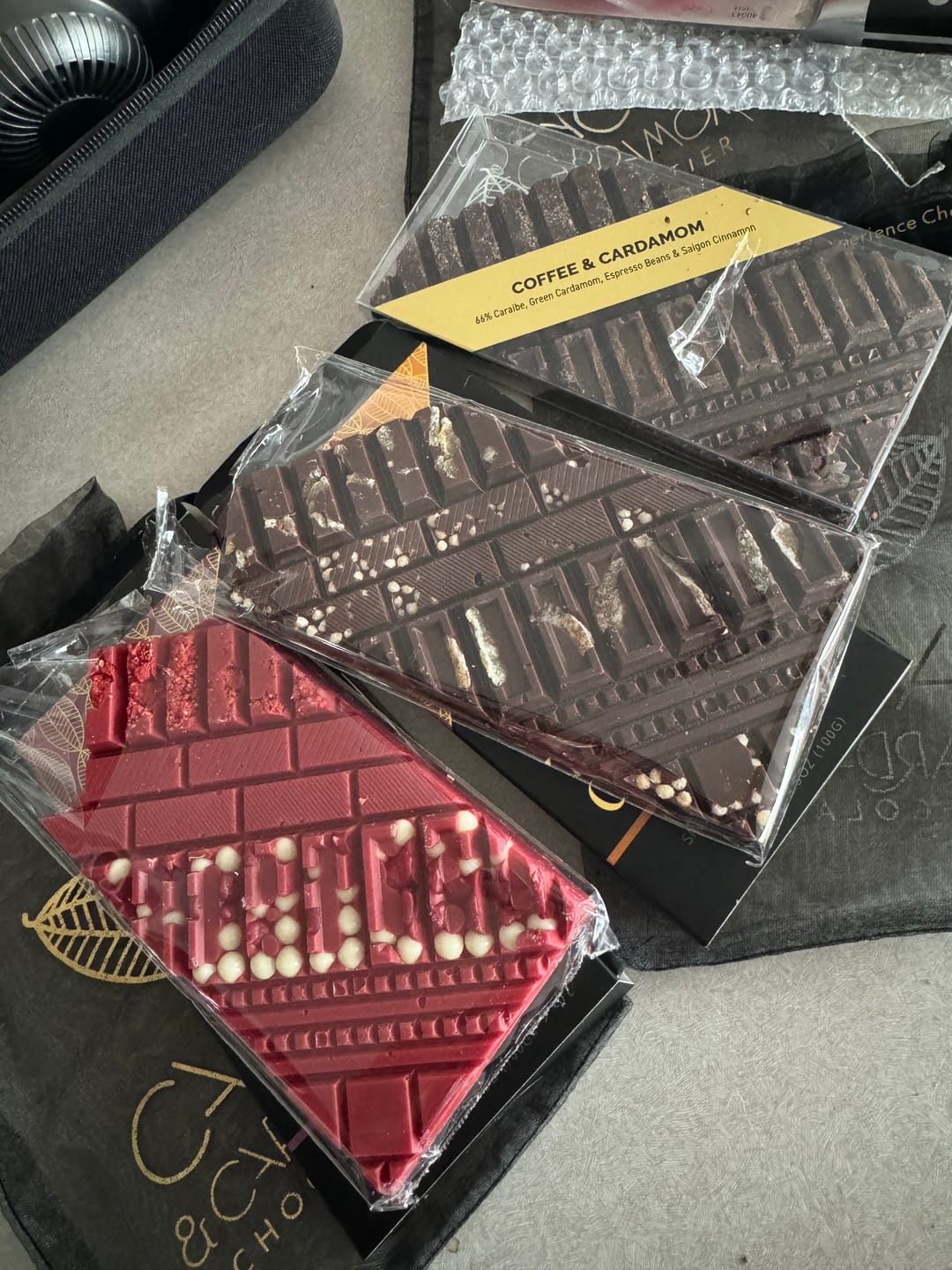 Customer photo review of Ruby Raspberry Artisan Bar