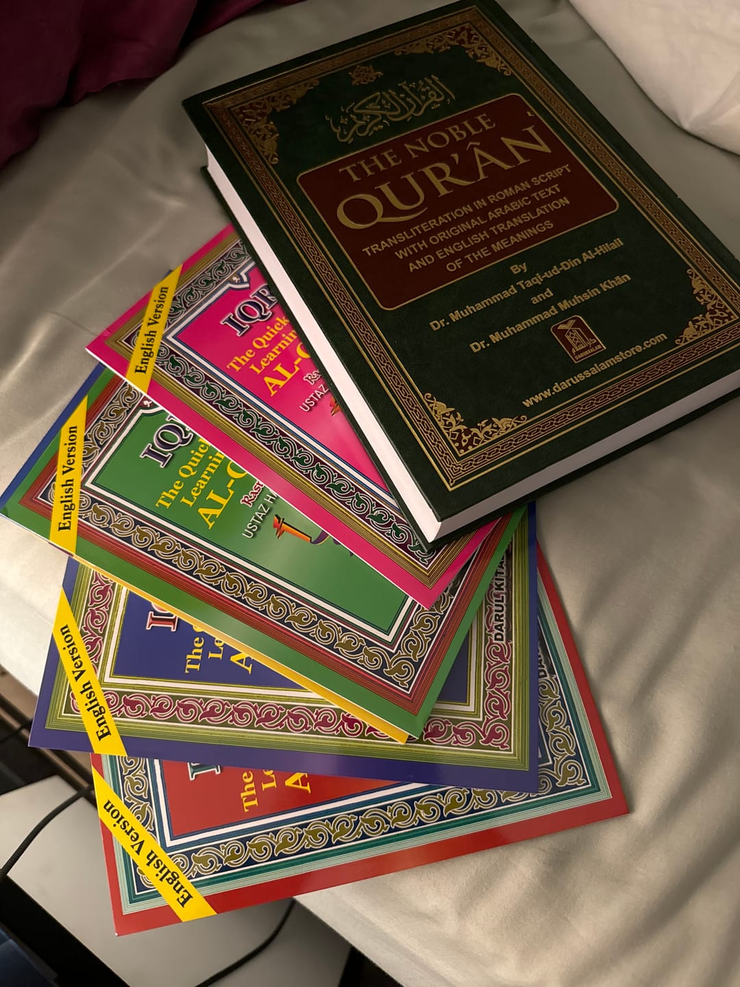 Customer photo review of IQRA Quick Method of Learning to Read Quran - Set of 6