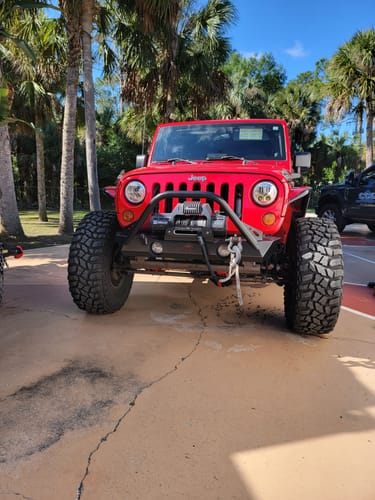 Customer photo review of 2007-2017 Jeep JK VX LED Headlight Kit - Chrome | White Halo