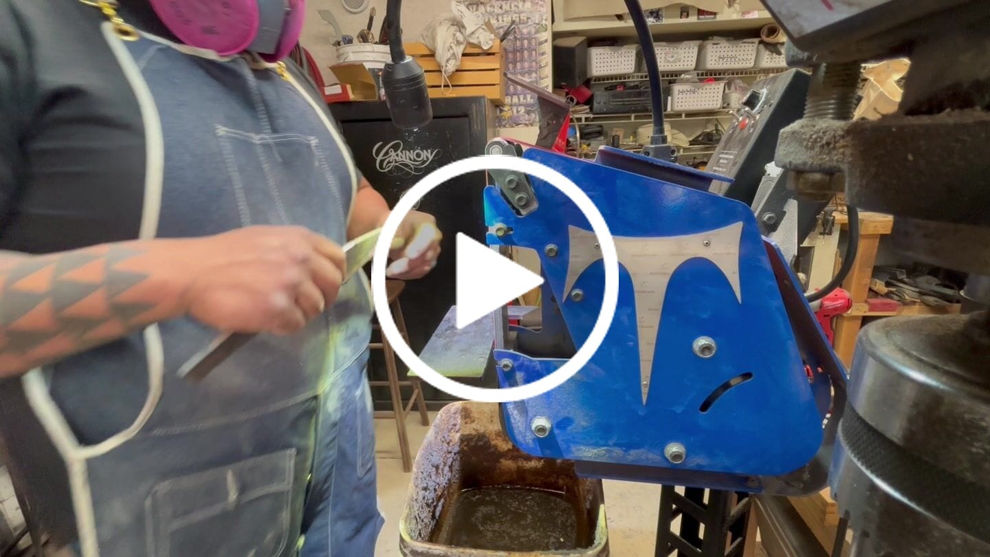 Customer video review of 2" x 48" RPM Neil Bladesmith Kit